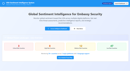Global Sentiment Intelligence for Embassy Security