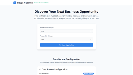 BIZ OPS AI Scanner